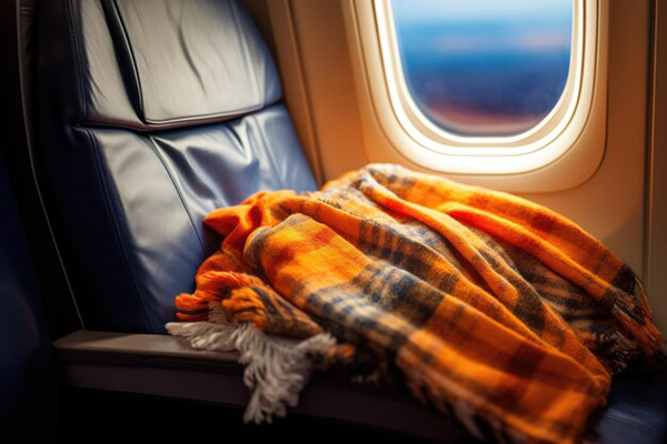 The application of PLA non-woven fabric in aviation blankets